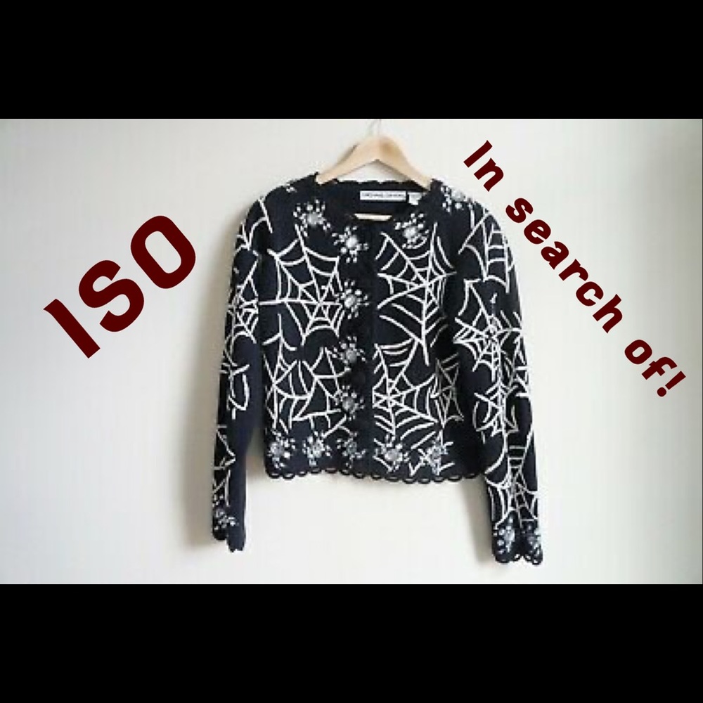 Michael Simon 1995 Halloween cardigan